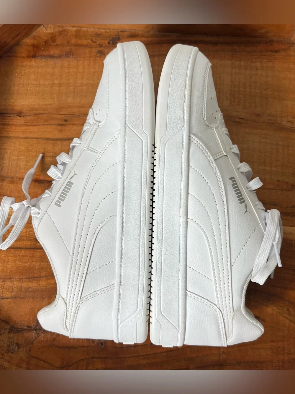 Puma Mens 9 Puma Caven White Shoes